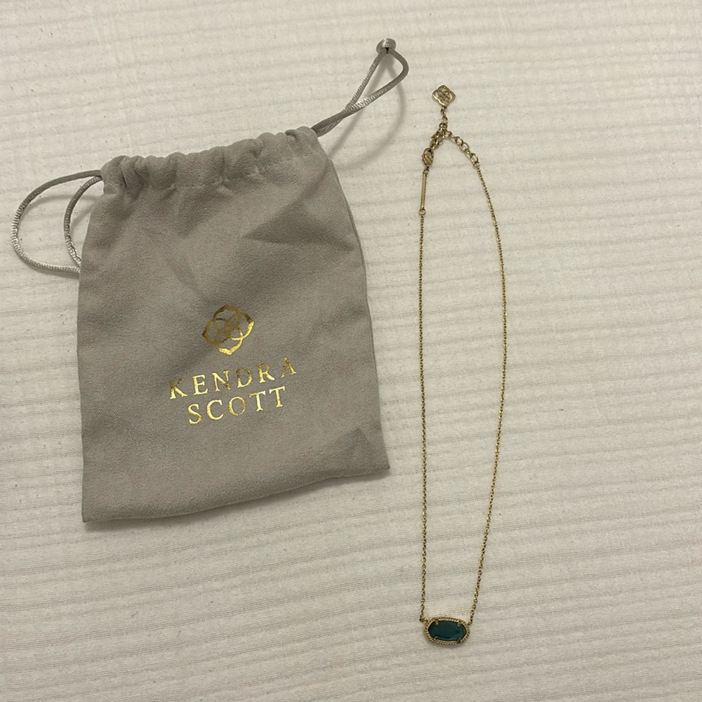 14k gold plated elisa green elisa pendant kendra scott necklace